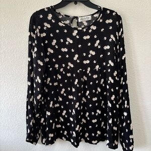 EDEN IN LOVE Floral Long-Sleeve Blouse